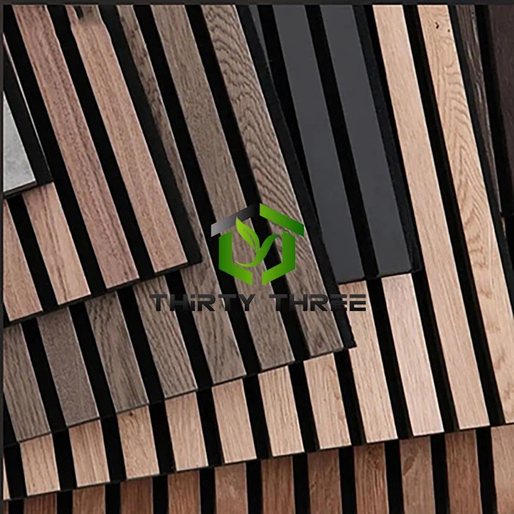 China White Oak Technical Wooden Slat Akupanel For Indoor Decoration
